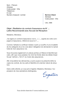 Résiliation de contrats d&rsquo;assurance : que faire pour votre habitation, auto et complémentaire santé ?